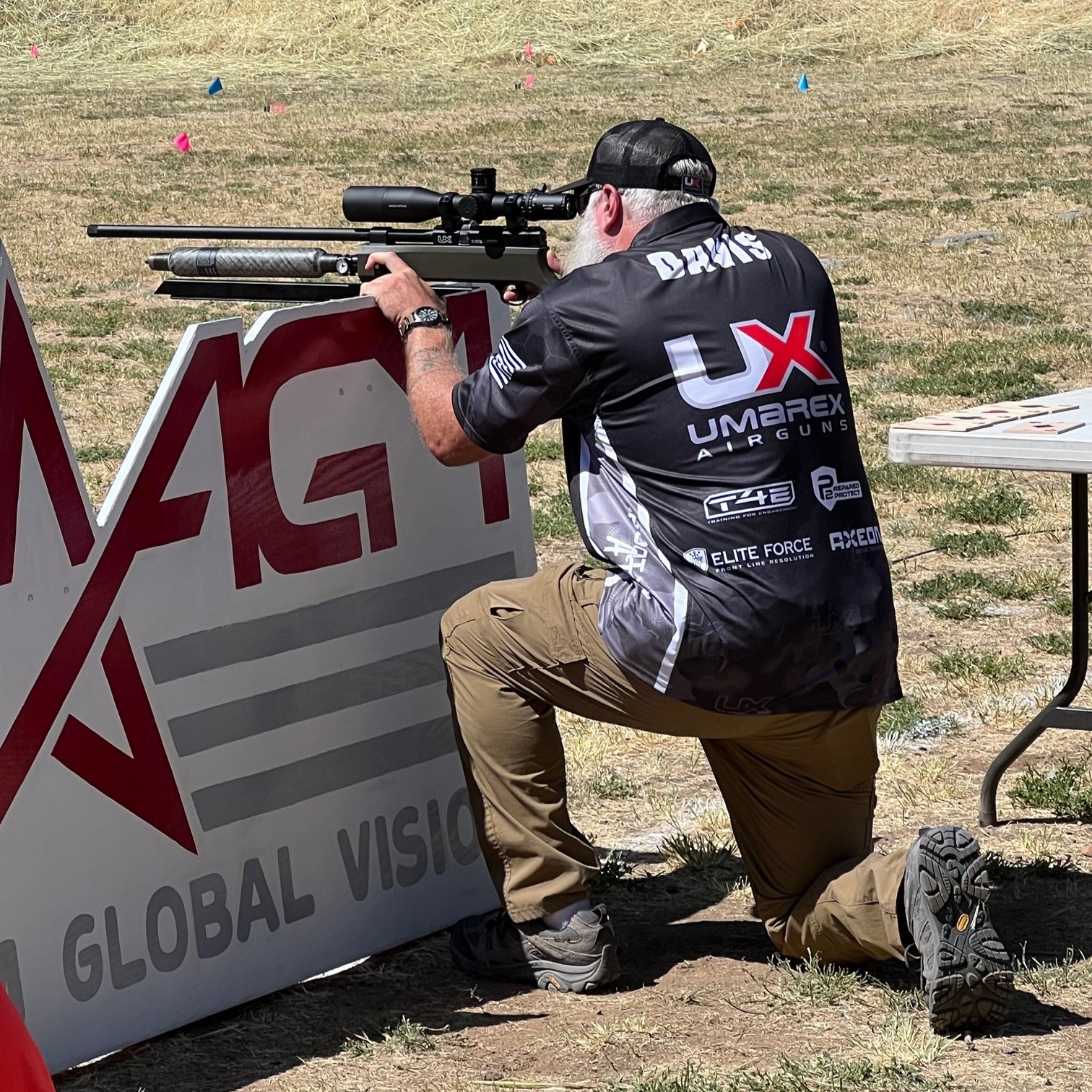 The Author Shooting from a baracade position